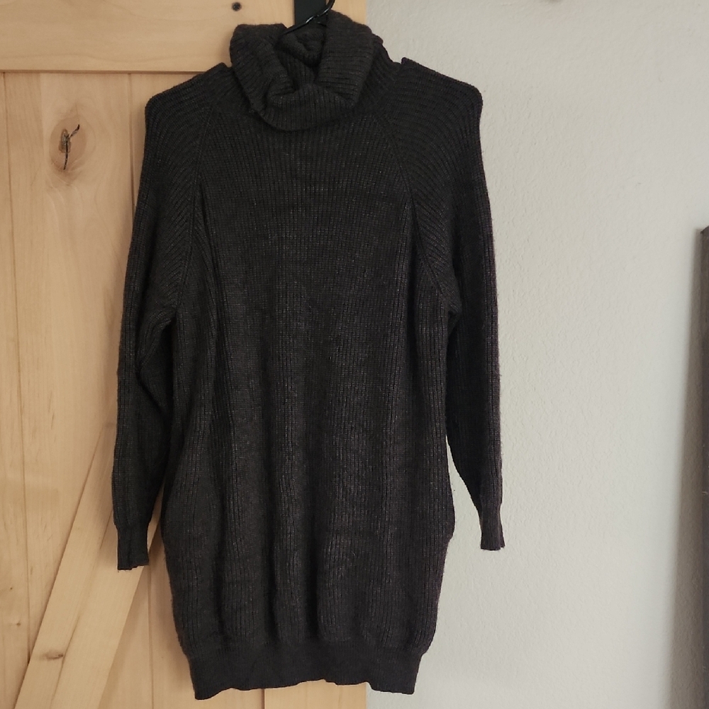 Source Unknown Charcoal Cowl Neck Sweater